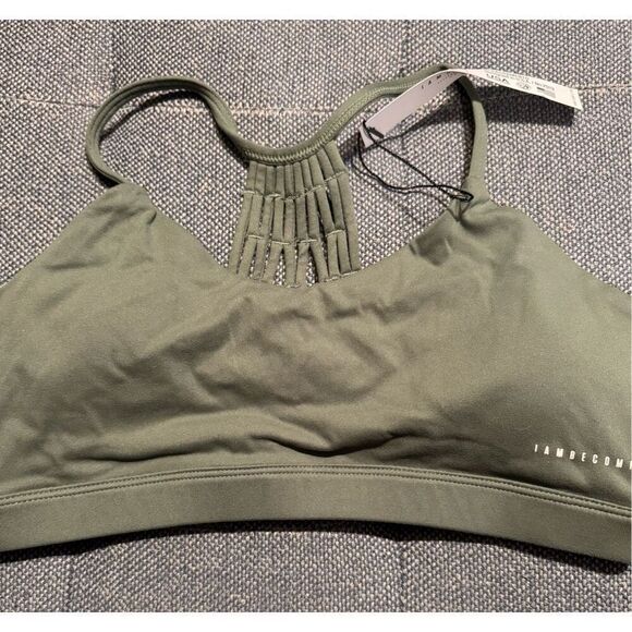 IAB MFG NWT 'Namaste' Strappy Sports Bra in 'Hunter' Green Medium - Picture 6 of 8